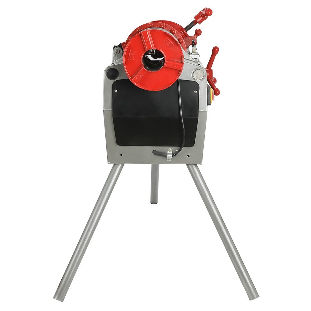Electric Pipe Threader Machine 1/2"-2" Pipes with Quick Opening Die Head