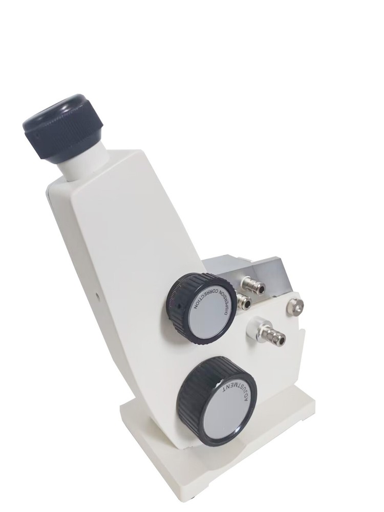 Monocular Refractometer Abbe Refractometer with 1.3000-1.7000 nD Brix 0.0-95%