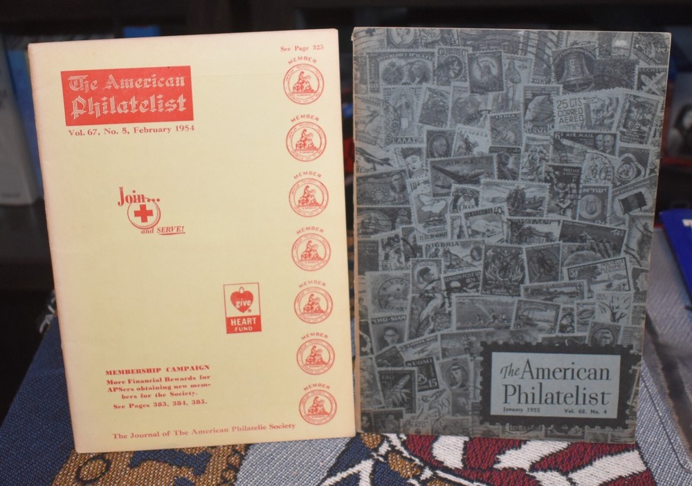 THE AMERICAN PHILATELIST 2x Issues 1954 & 1955