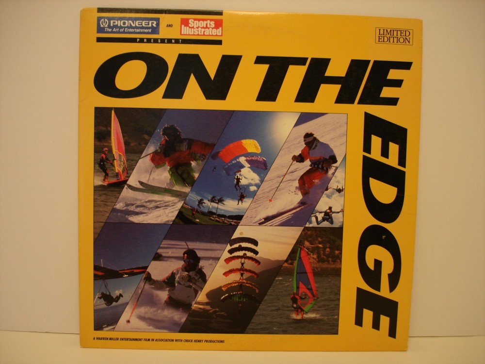 USED LASER DISC  ON THE EDGE DOCUMENTARY