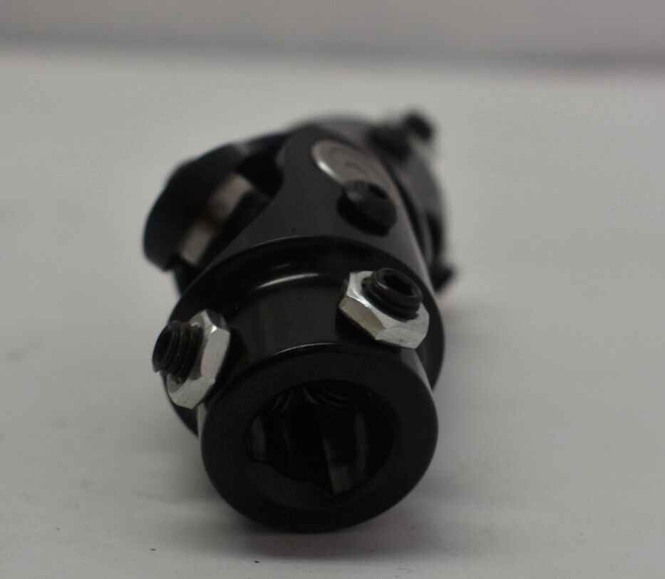 Universal 3/4" x 3/4" Black Steering Shaft Double U Joint Coupling UC020