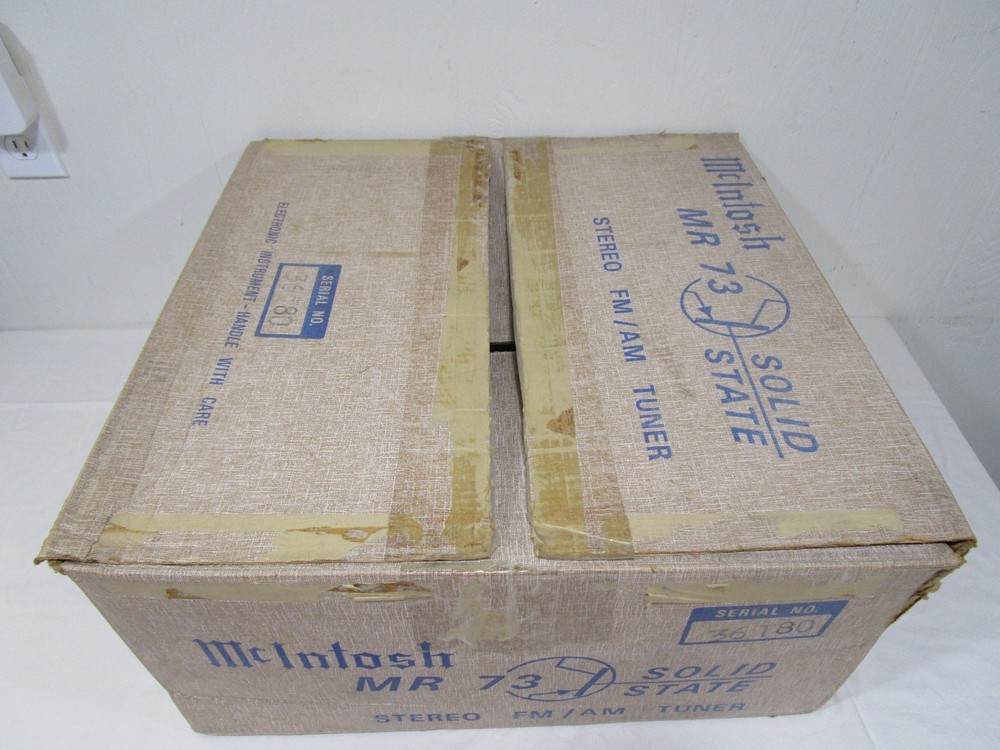 Nice Empty Box for McIntosh MR 73 Tuner ----------------------- Cool!