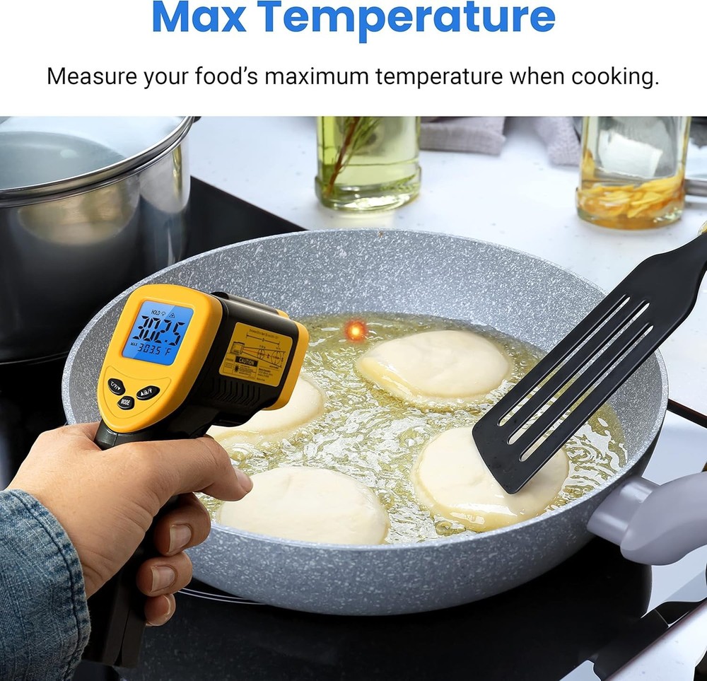 New Infrared Thermometer - Yellow - Advanced - Digital