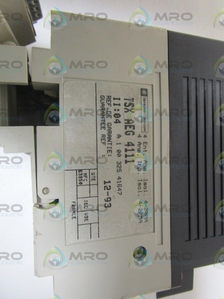 TELEMECANIQUE ANALOG INPUT MODULE TSXAEG4111 UNMP