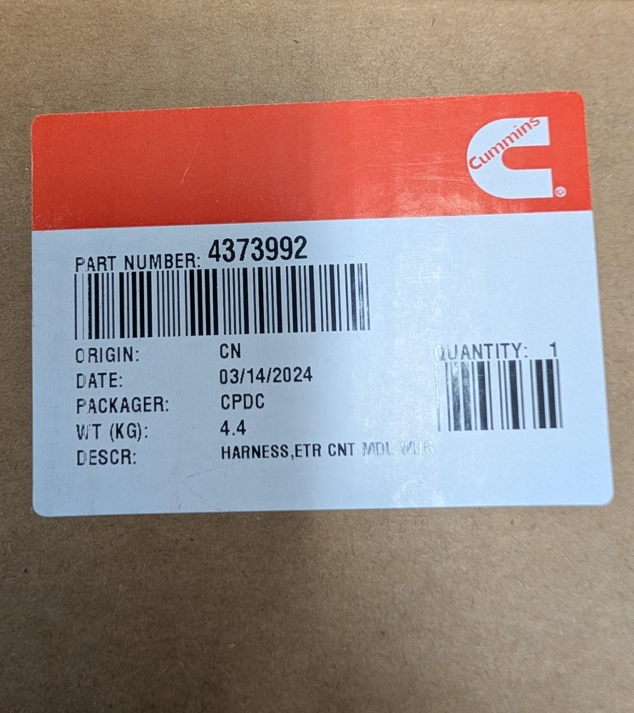 Cummins ISX12 Engine Wiring Harness 4373992