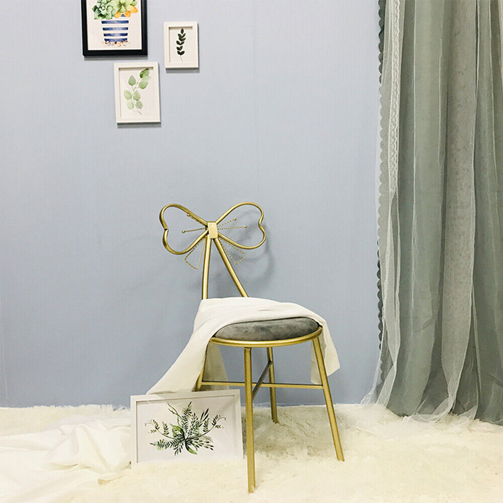 2pcs Vanity Stool Makeup Chair Dressing Table Seat Bedroom Mirror Set Padded