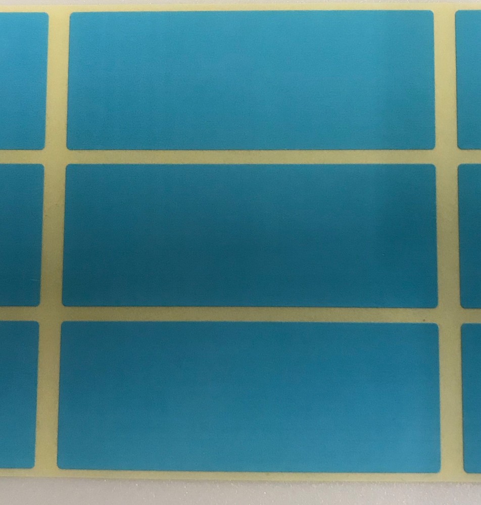 Large - Blue 30 x 78mm Colour Code Rectangles / Filing / Box Stickers Labels