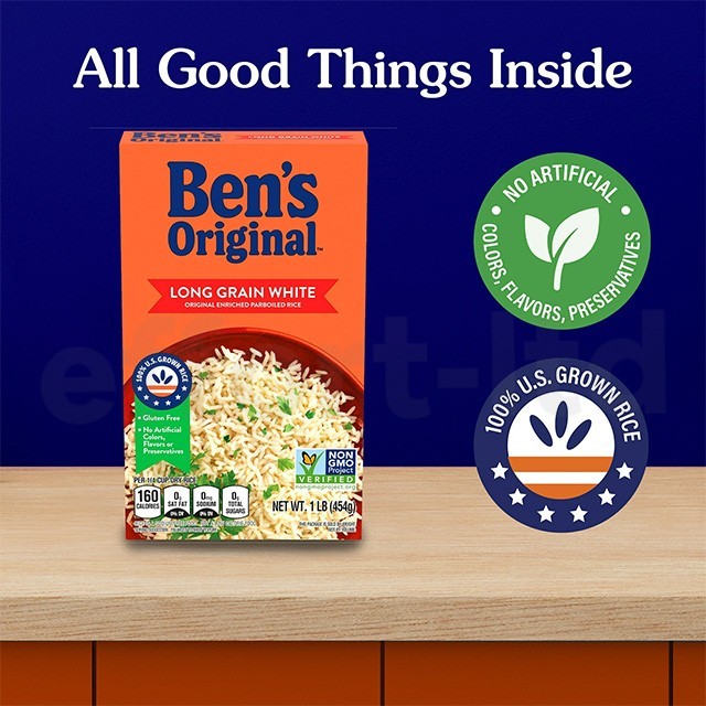 ORIGINAL Long Grain Converted Rice, Enriched White, 2 lb Pack