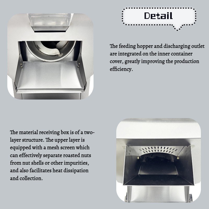 220VAutomatic Electric Coffee Bean Nut Roaster Roasting Machine Electromagnetic