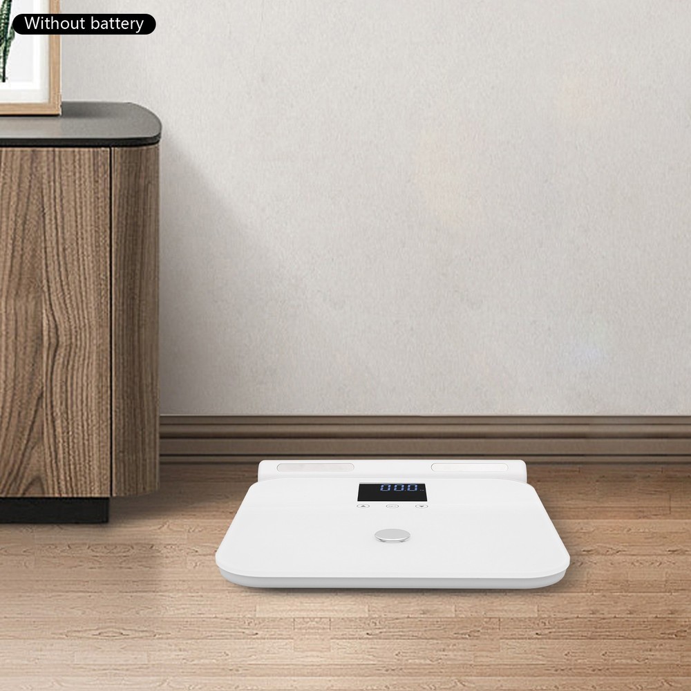 White Intelligent Electronic Scale 8-Eletrode Body Fat Scale Multifunctional