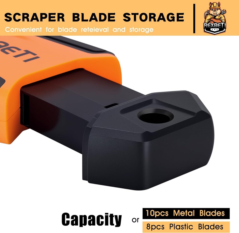 1 Pack Razor Blade Scraper Plastic Razor Blade Scraper Tool Razor with Extra
