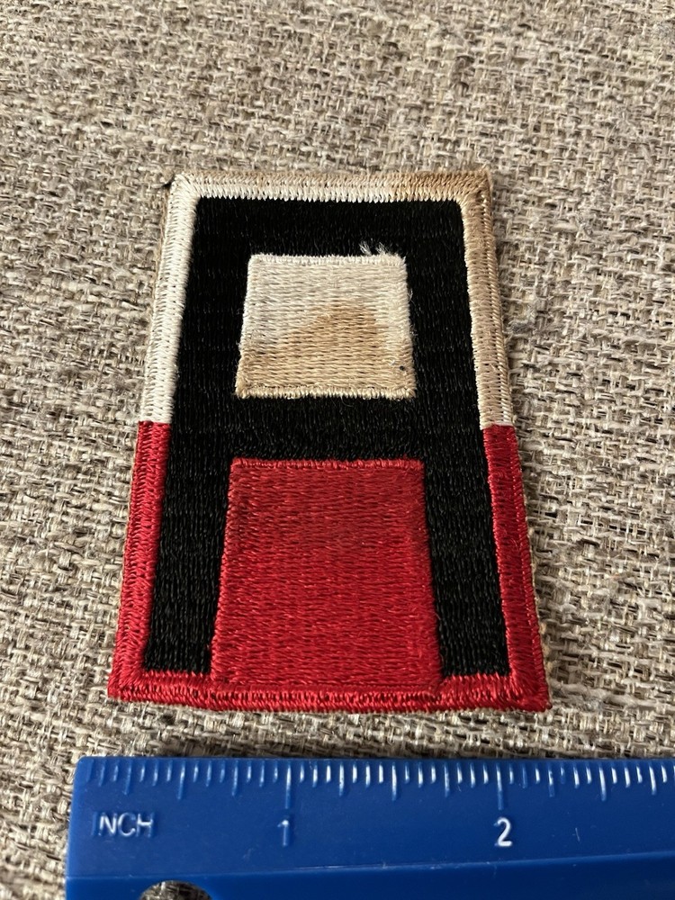 WWII 1st Army Patch Red White