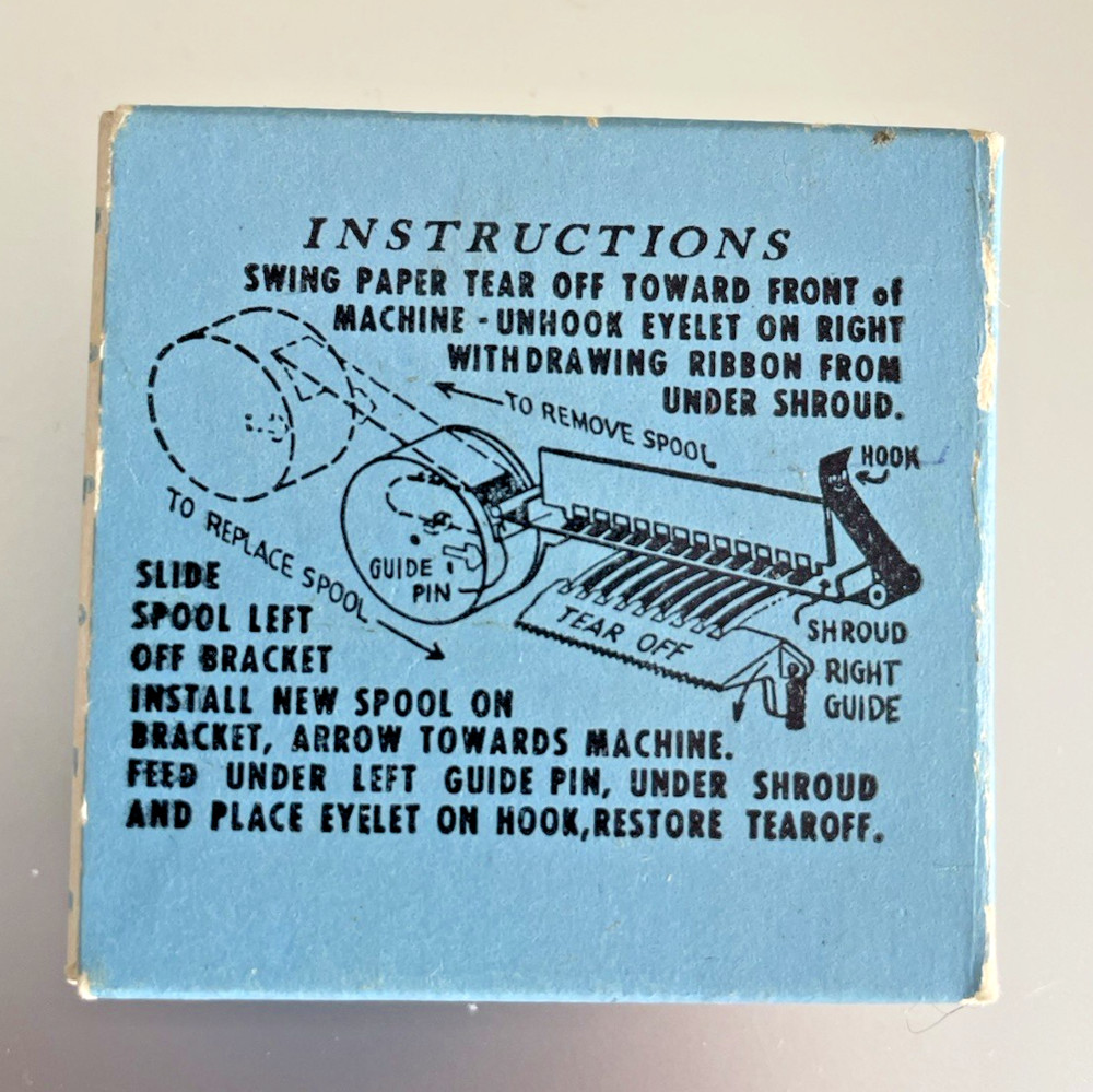 Nos Sears adding machine ribbon