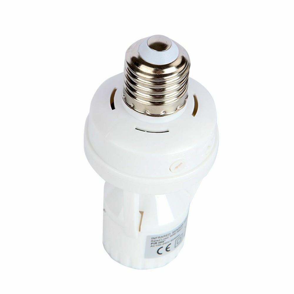 Infrared PIR Motion Sensor E27 LED Light Lamp Bulb Holder Socket Switch 110/220V