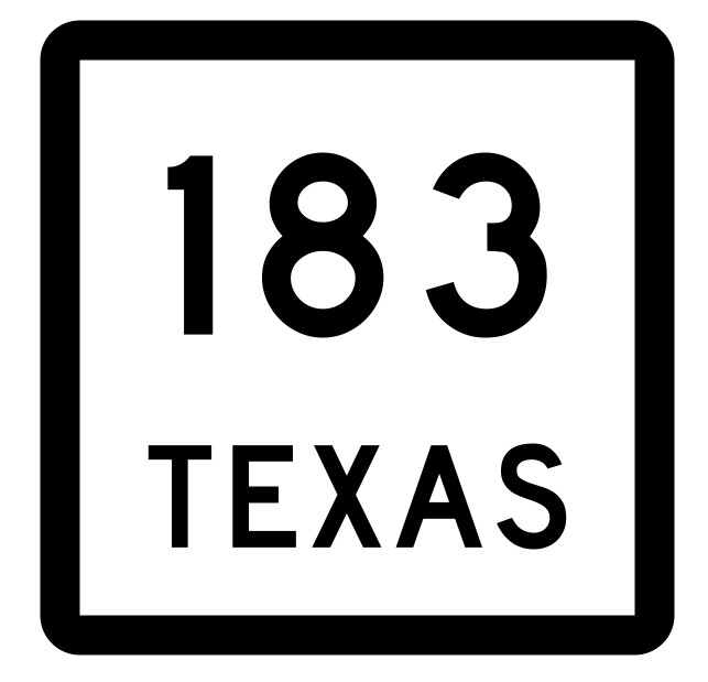 Texas State Highway 183 Sticker Decal