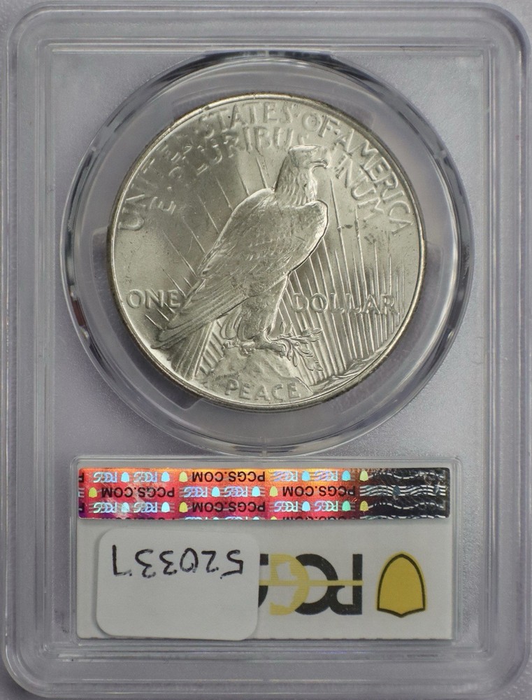 1935 Peace Silver Dollar - PCGS MS 64