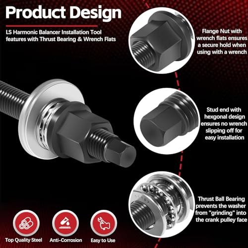 LS Harmonic Balancer Installation Tool Crank Pulley Install Tool Compatible