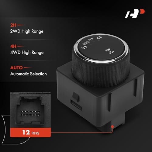 4x4 4WD Switch Transfer Case Selector Switch Fit for 2007 Chevy Silverado