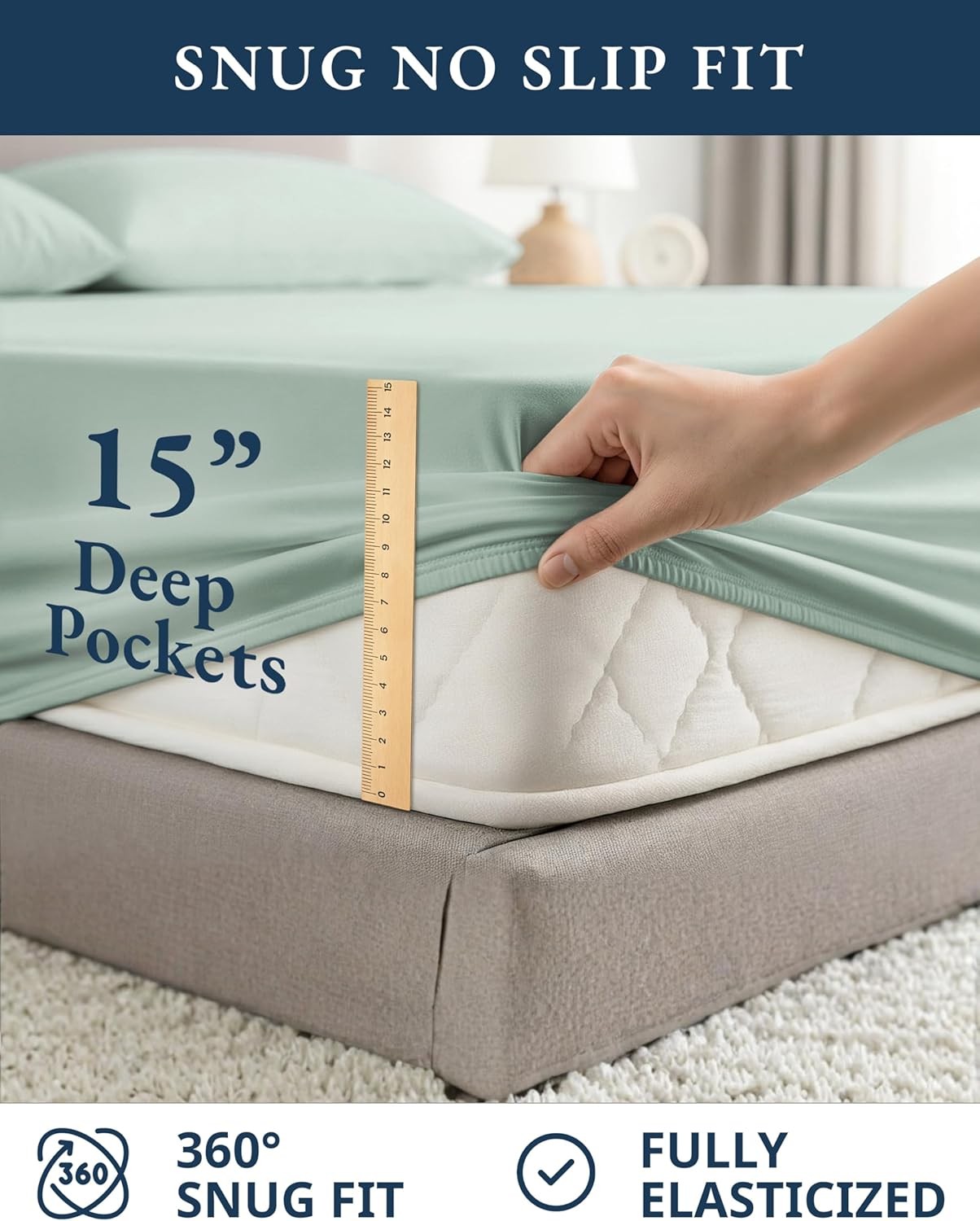 100% Organic Cotton California King Bedding Set