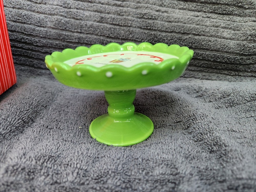 Grasslands Road Ceramic Pedestal Cupcake Server NEW