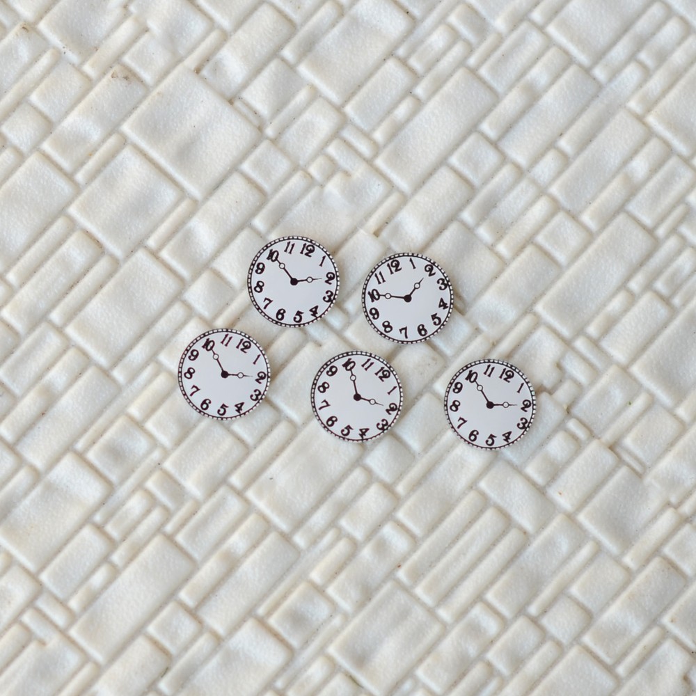 5 x HO scale modern clock face wall clock building clock station platform clock