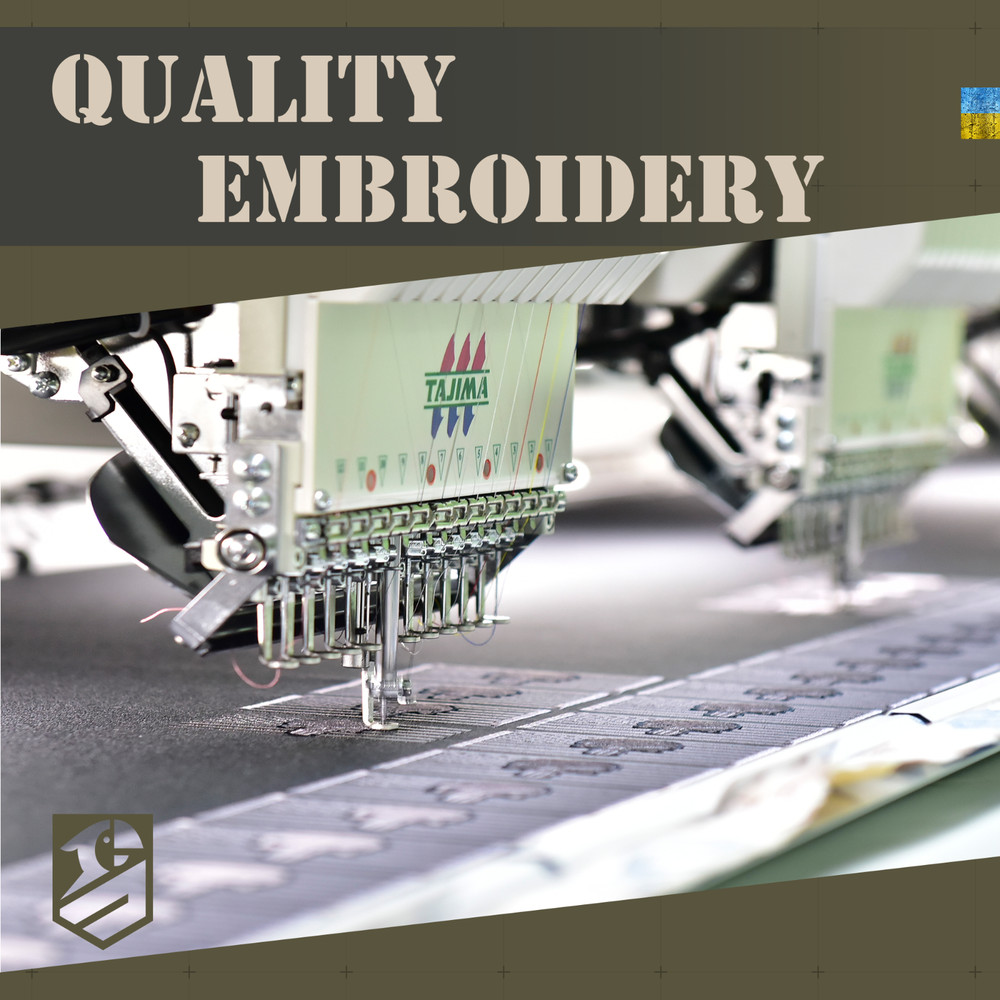 Embroidered Patch “Borodach” (Bearded Warrior) Round Tactical Patch 8 cm