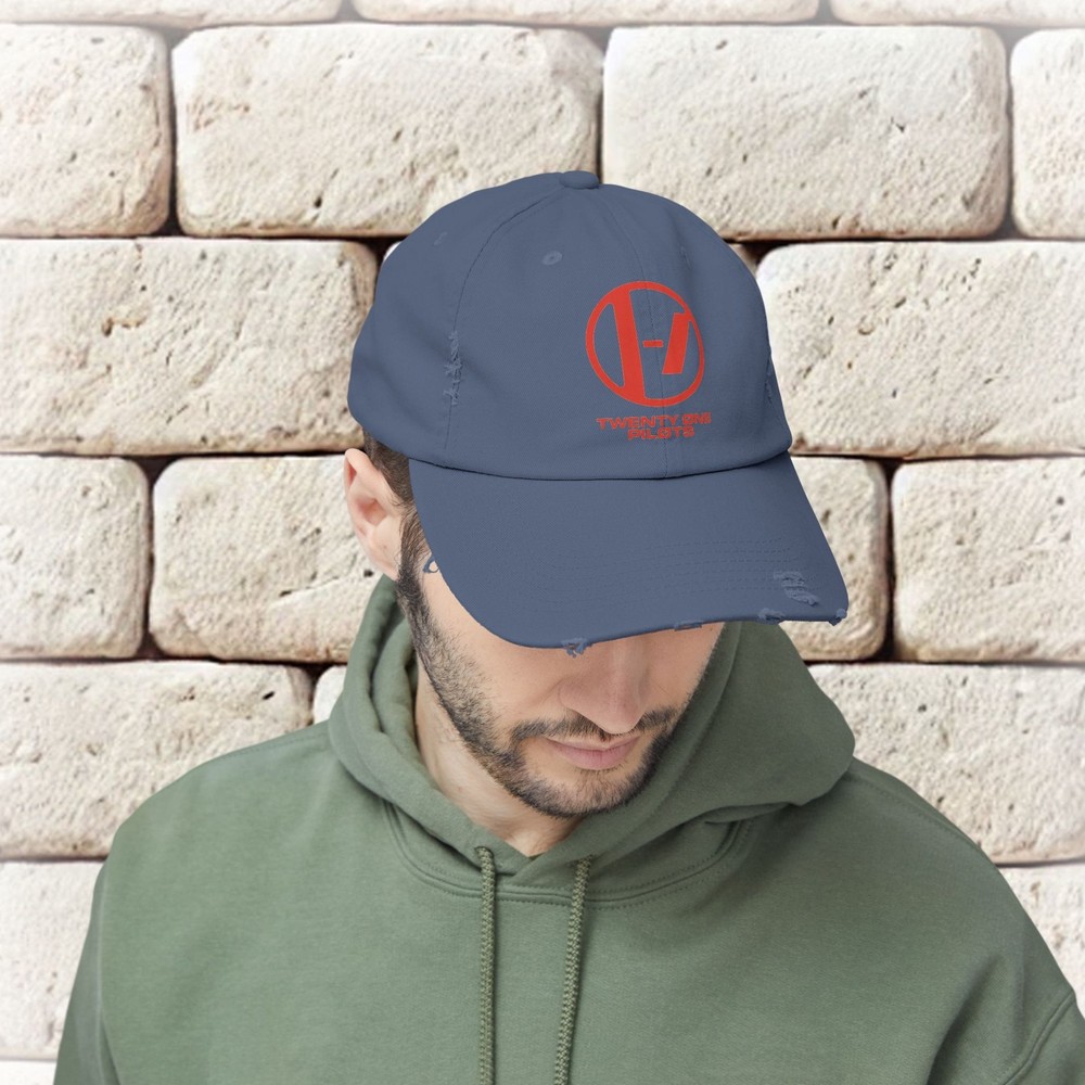 Twenty One Pilots Logo Unisex Distressed Cap