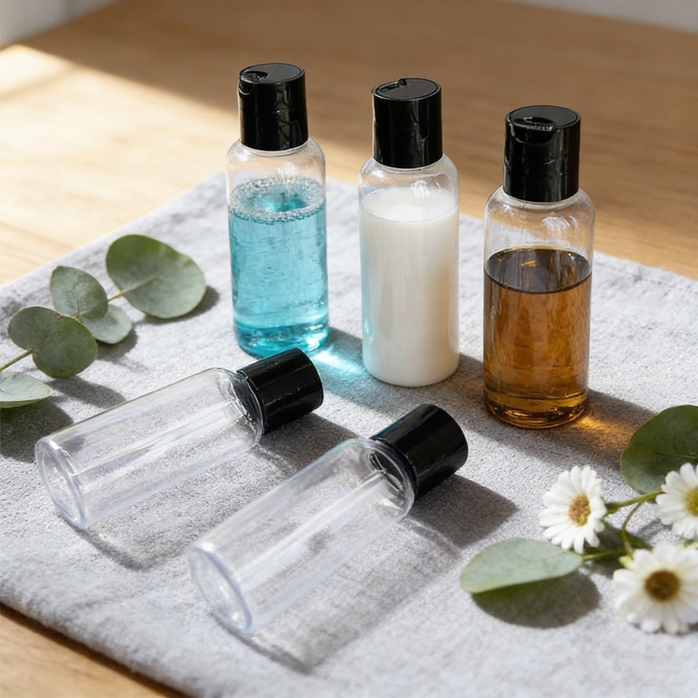 10 Pack Leakproof 3.4 oz Travel Bottles - Refillable Empty Plastic Cosmetic C...