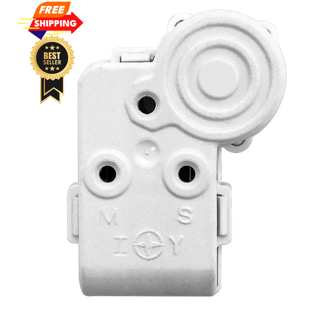 4Pin Refrigerator Over Load Protector Compressor 1.69x1.0x0.86 inches, White