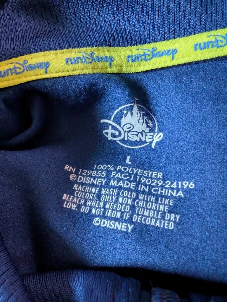 Run Disney Zipped-Up Track Jacket Size: L