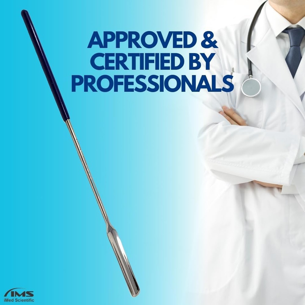 Multipurpose Micro Lab Scoop Half Rounded 9-inch Spoon Spatula Sampler