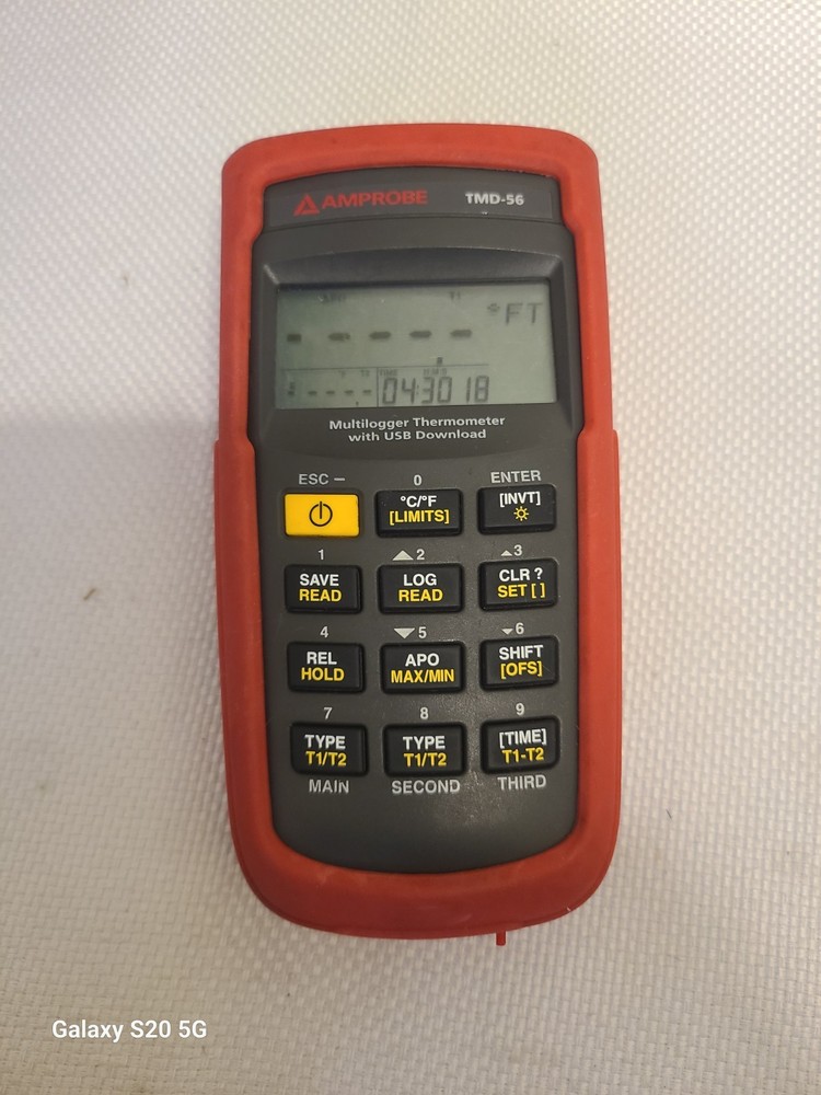 Amprobe TMD-56 MultiLogger Thermometer W/USB Download 0.05% Basic Accuracy