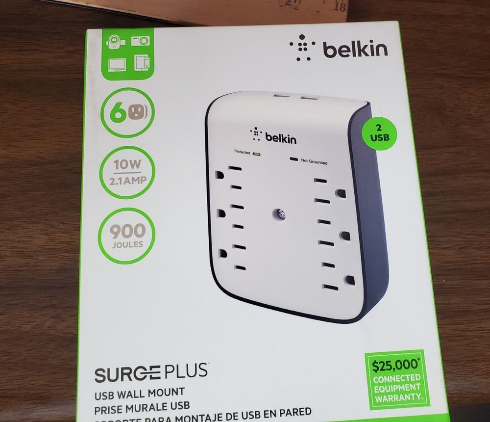 belkin Surge Plus USB Wall Mount