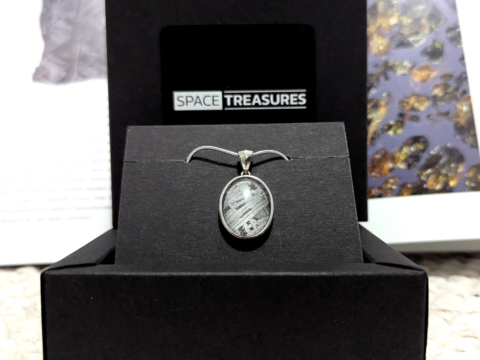 Genuine Aletai Iron Meteorite Pendant, Certified Space Artifact