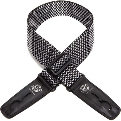 NEW - Lock-It Straps 2" Silver Checkerboard Poly Strap, Locking Ends