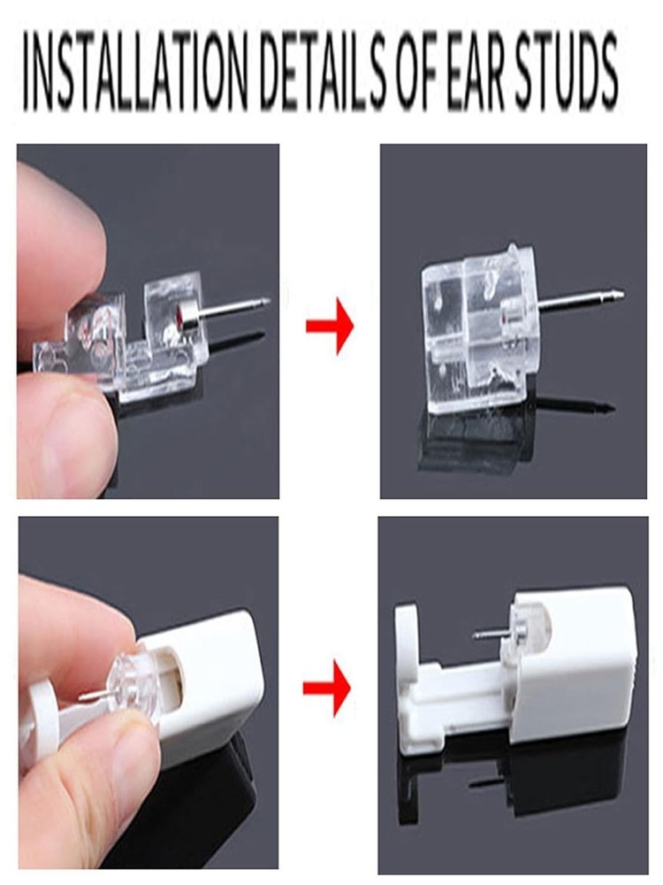Self Nose Piercing Kit with Built-in Nose Stud - Quick & Easy Use