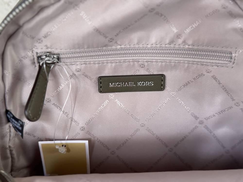 Michael Kors Jaycee Medium Zip Pocket Backpack MK Ombre Olive Multi