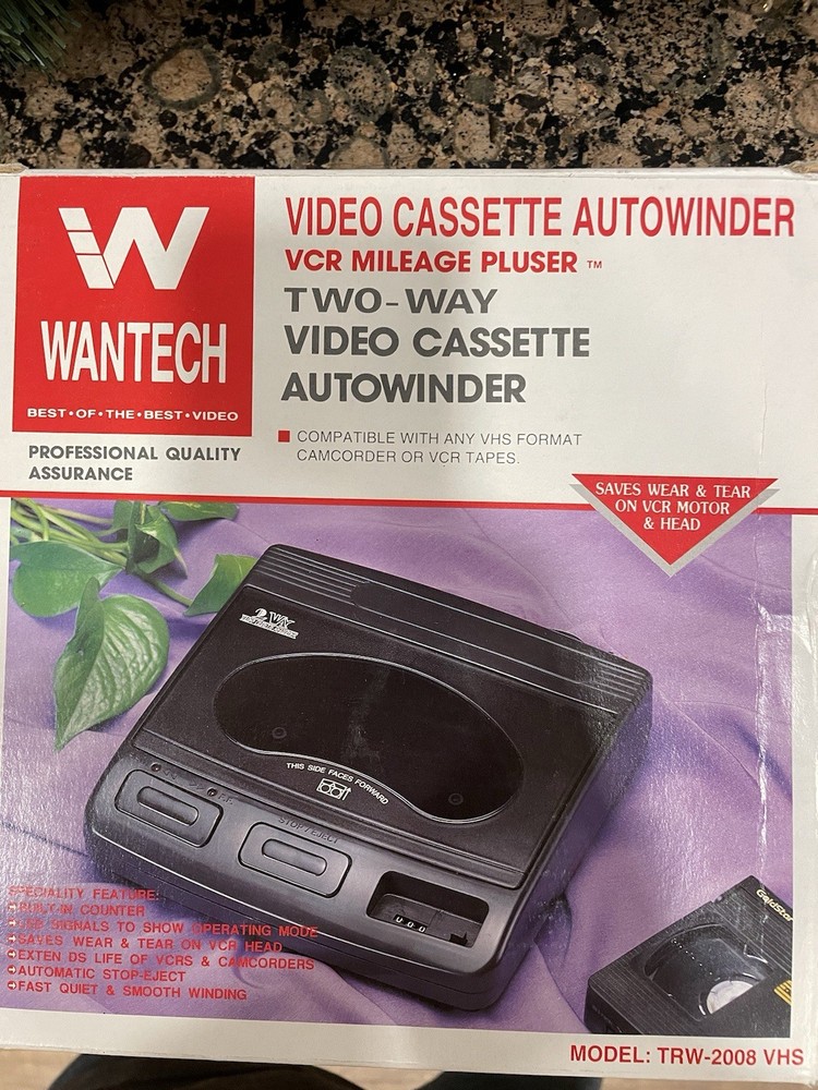Video Cassette Auto Rewinder