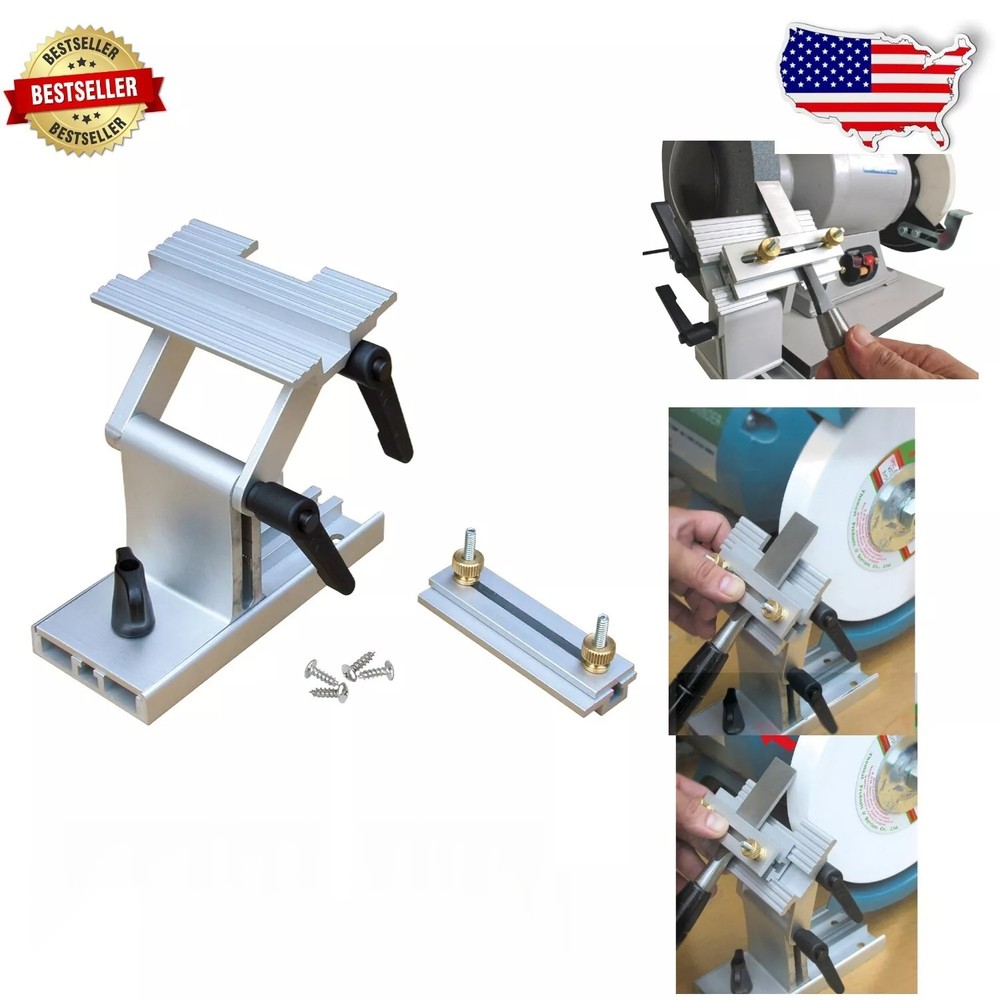 Adjustable Tool Rest Sharpening Jig for 6 inch or 8 inch Bench Grinders