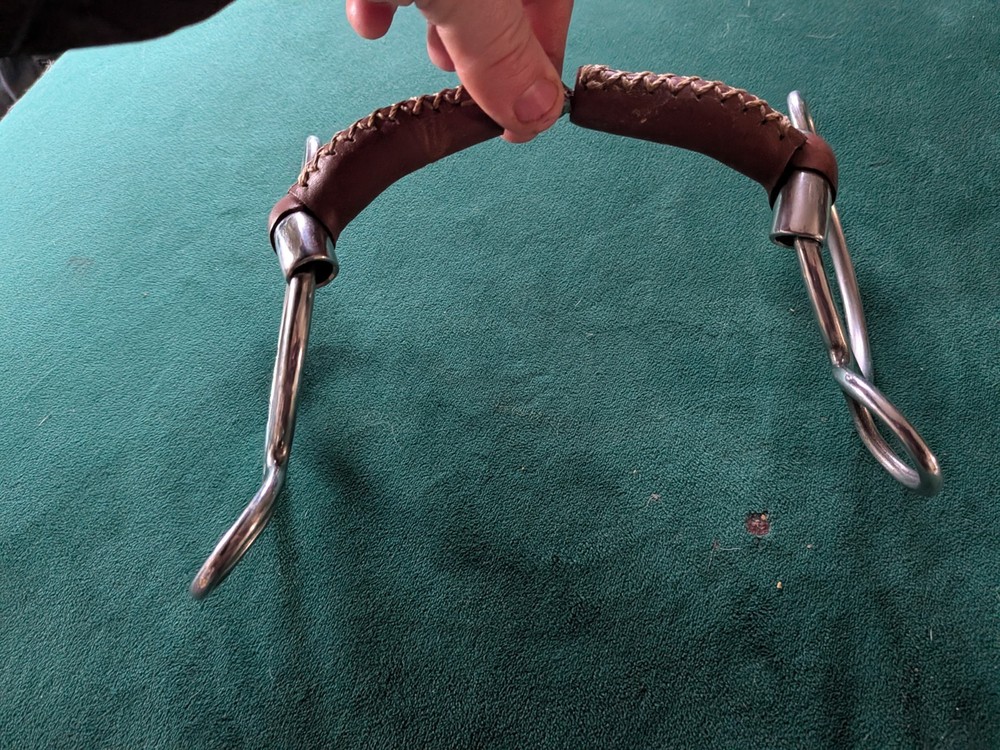 Leather Wrapped Robart Pinchless Two Ring Gag