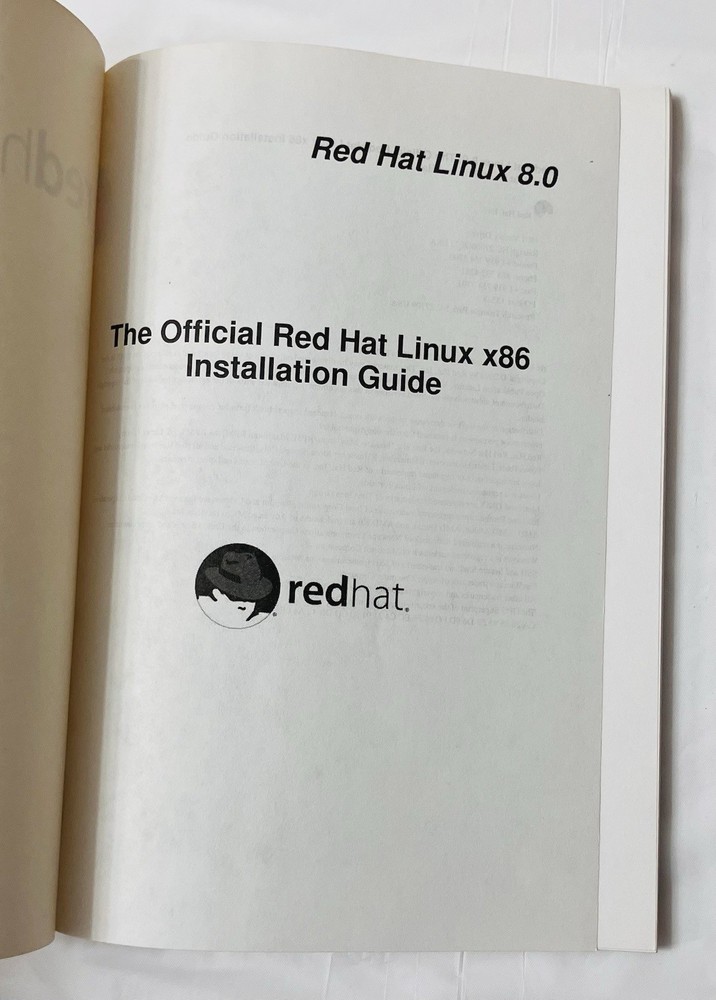 Red Hat Linux 8.0 Manual Set 6 pc Vintage OS Installation Reference Guides 2002