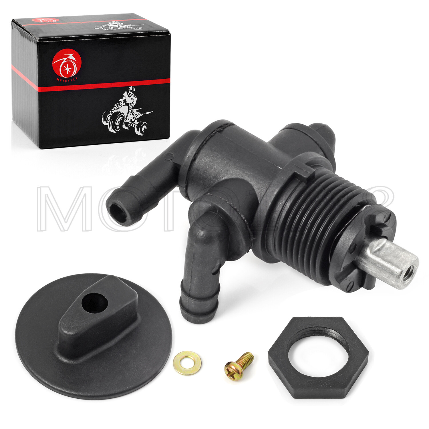 Fuel Tank Valve Petcock 3 Way & Knob NUT For Polaris Magnum 325 330 500 7052161