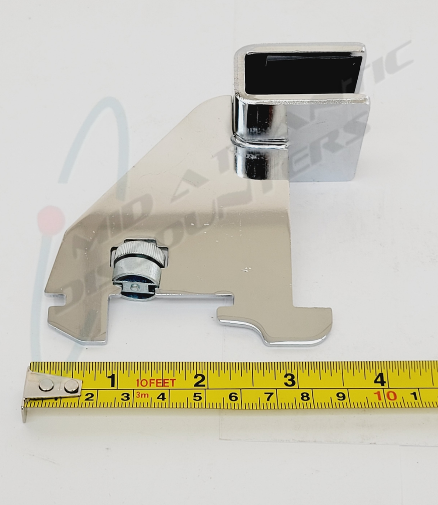 2 SSW 3" Chrome Dimensional Hangrail Bracket for Rectangular Slotted Standards