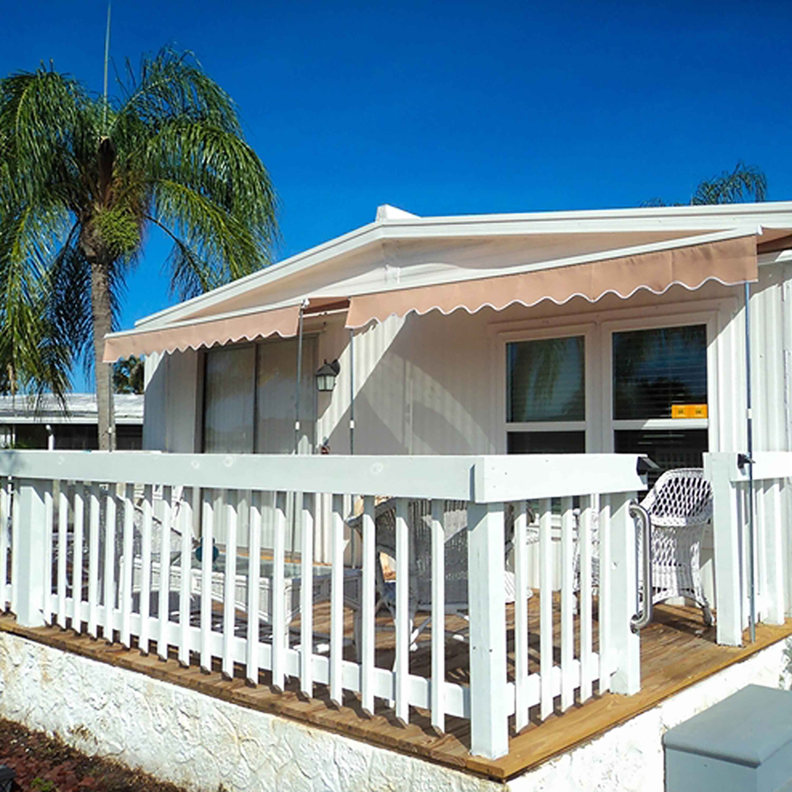 ALEKO 12 x 10 ft Retractable Awning Fabric Replacement, Sand