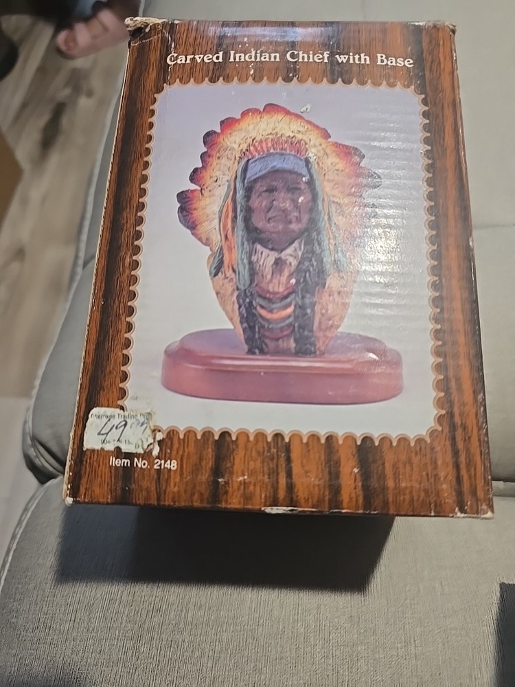 carved indian head