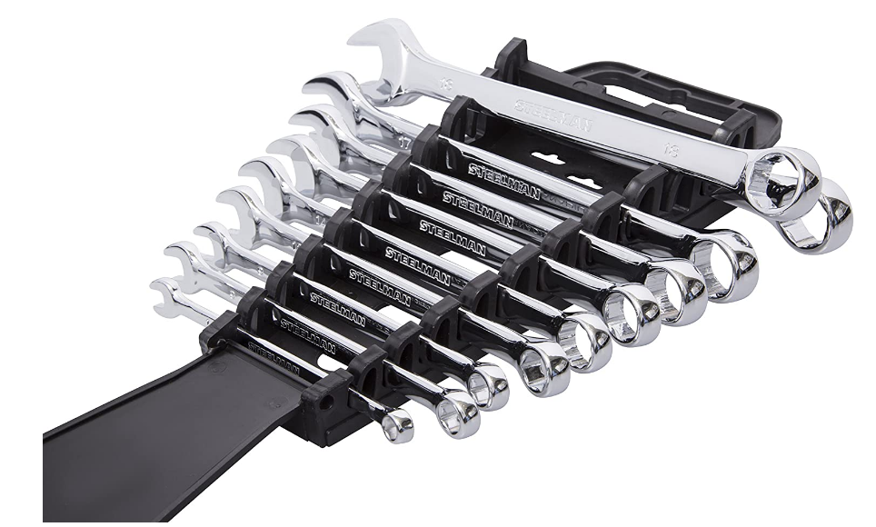 Universal Wrench Holder Organizer Socket Rack Garage Storage Tray Tool Box Black
