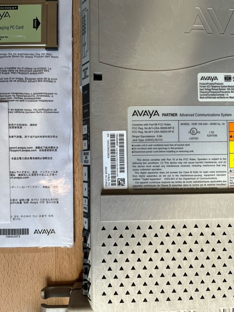 Avaya Partner ACS 509 R8.0 Processor (700469687)