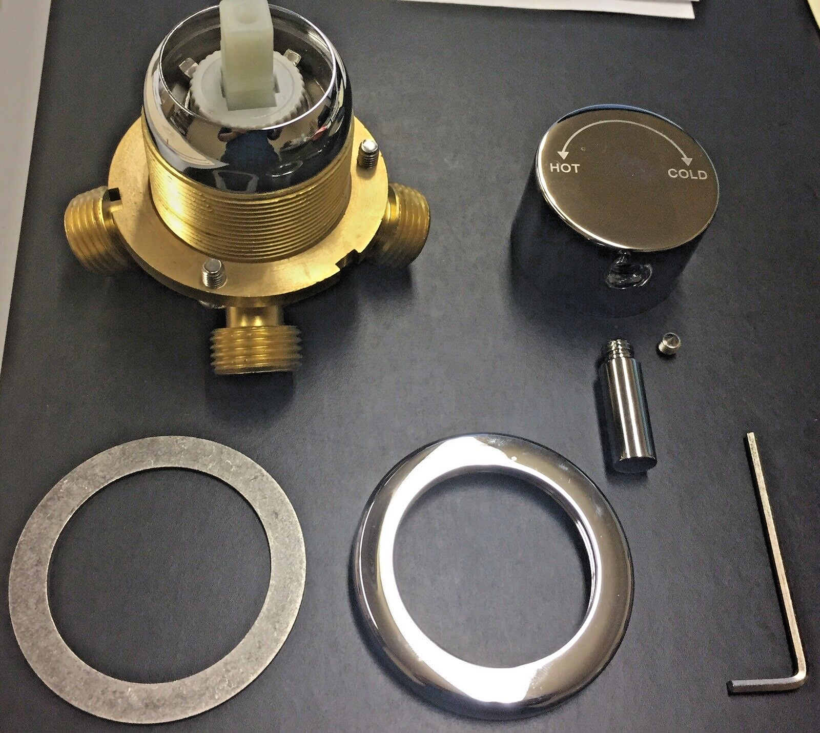 Pedicure Mixer Faucet 3 Way Hot And Cold Water Valve Universal VTD