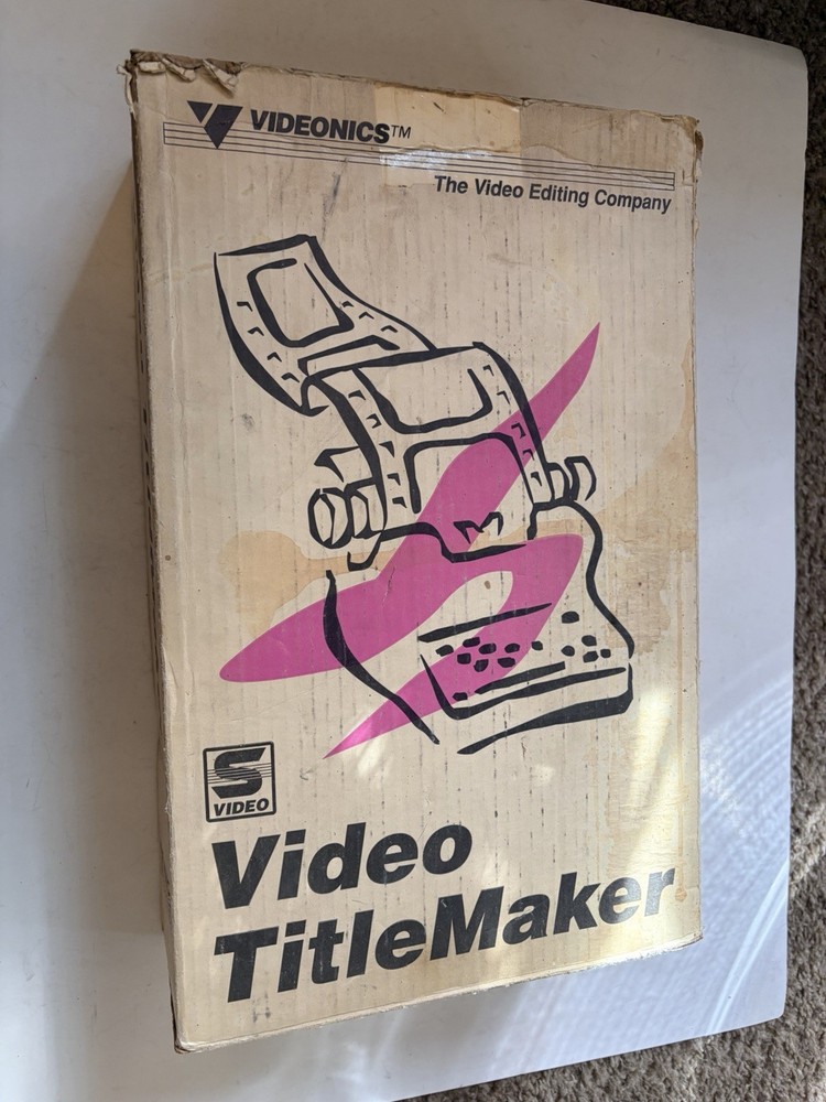 Videonics Video Titlemaker Digital Video Vintage Powers On