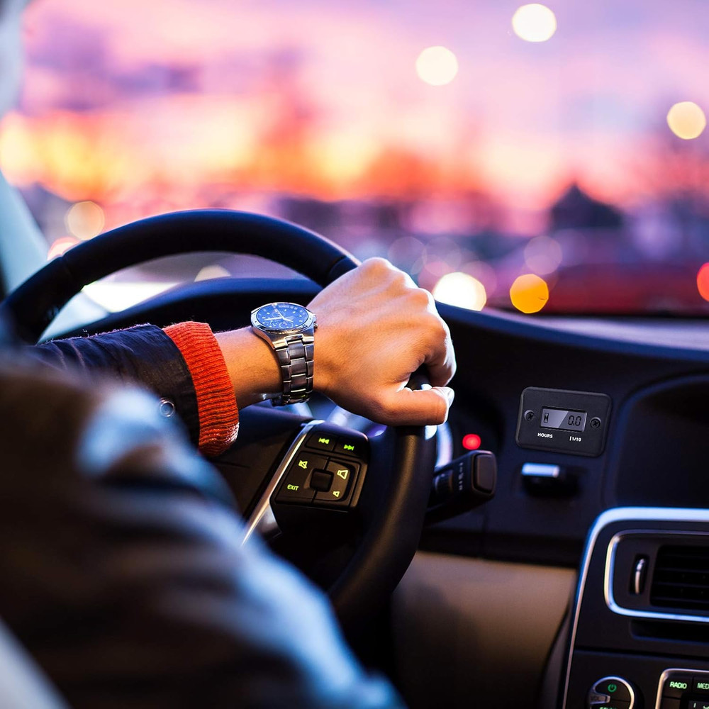 4 Pieces Hour Meters for Small Engines Inductive Digital Engine Meter Automatica